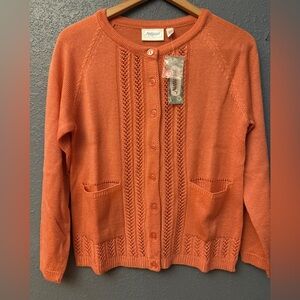 Women's Coral Cardigan Sweater NWT SIZE PS